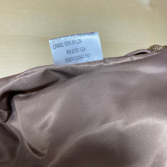 Luxy Crochet Stripe Shoulder Bag – Braided Strap, Neutral Boho Colors - Picture 8 of 9